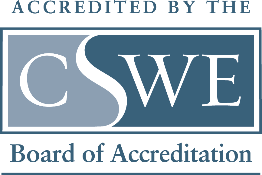 Council on Social Work Education (CSWE) Board of Accreditation seal